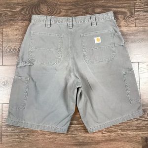 Carhartt B147 FAT Men’s Workwear Gray Construction Outdoor Shorts Size 36